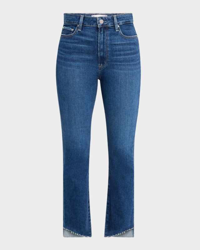 Claudine Kick-Flare Jeans with Angled Hem